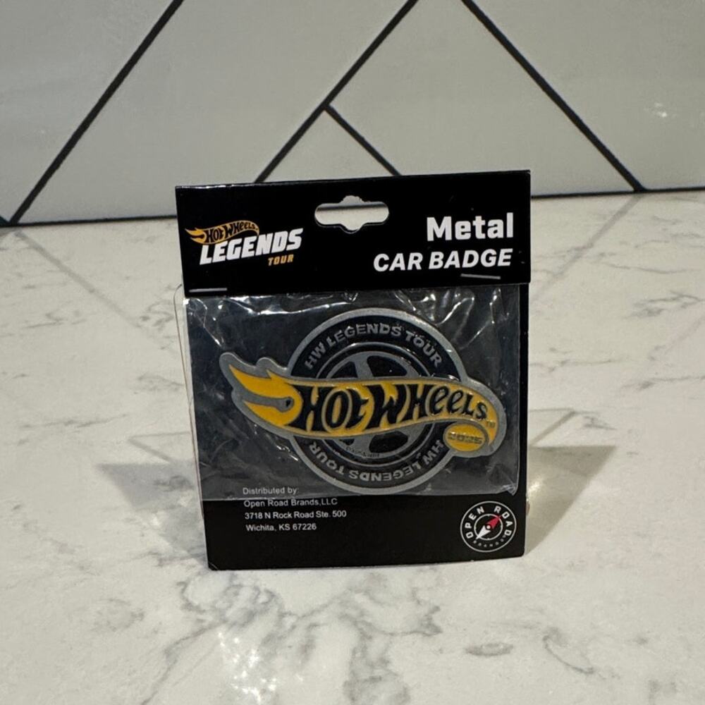 Hot Wheels Legends Tour metal car badge 2025 high-gloss cast zinc alloy